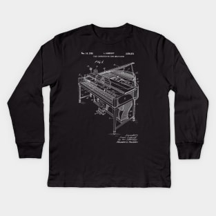 Patent Art - Grand Piano 1950 Kids Long Sleeve T-Shirt